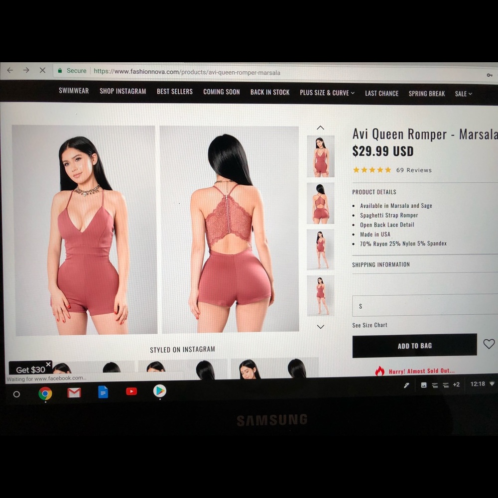 Avi Queen Romper from Fashion Nova. Brand New.